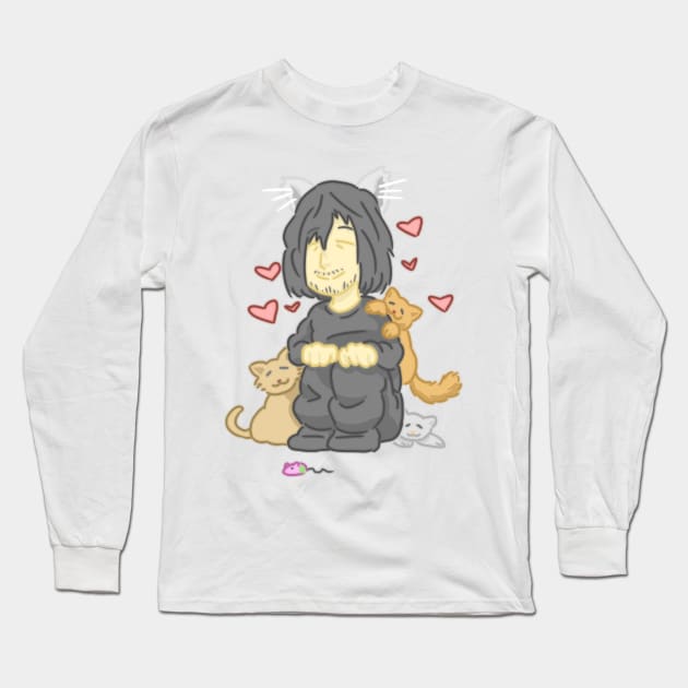 Aizawa cat mom Long Sleeve T-Shirt by LadybugDraws